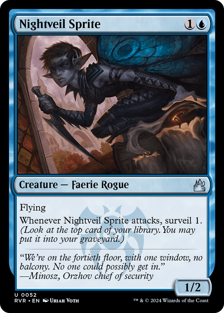 Nightveil Sprite [Ravnica Remastered] | Magic Magpie