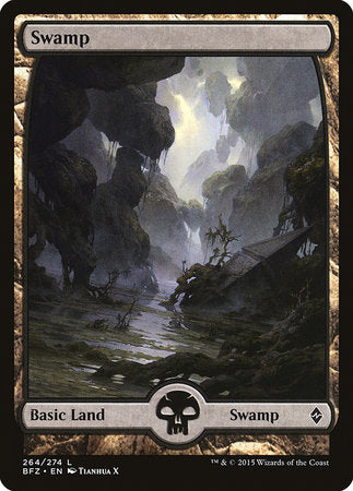 Swamp (264) - Full Art [Battle for Zendikar] | Magic Magpie