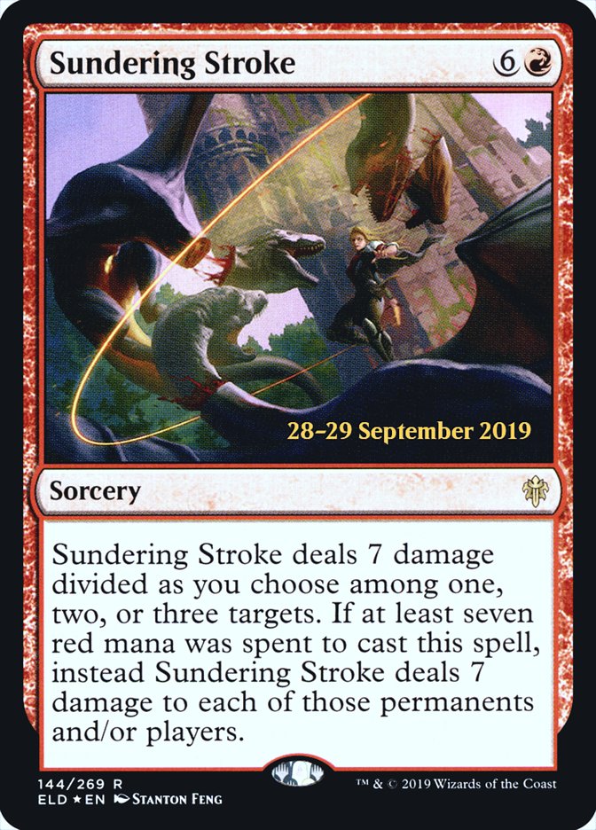 Sundering Stroke  [Throne of Eldraine Prerelease Promos] | Magic Magpie