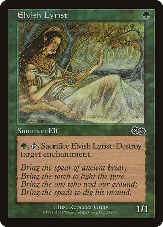 Elvish Lyrist [Urza's Saga] | Magic Magpie