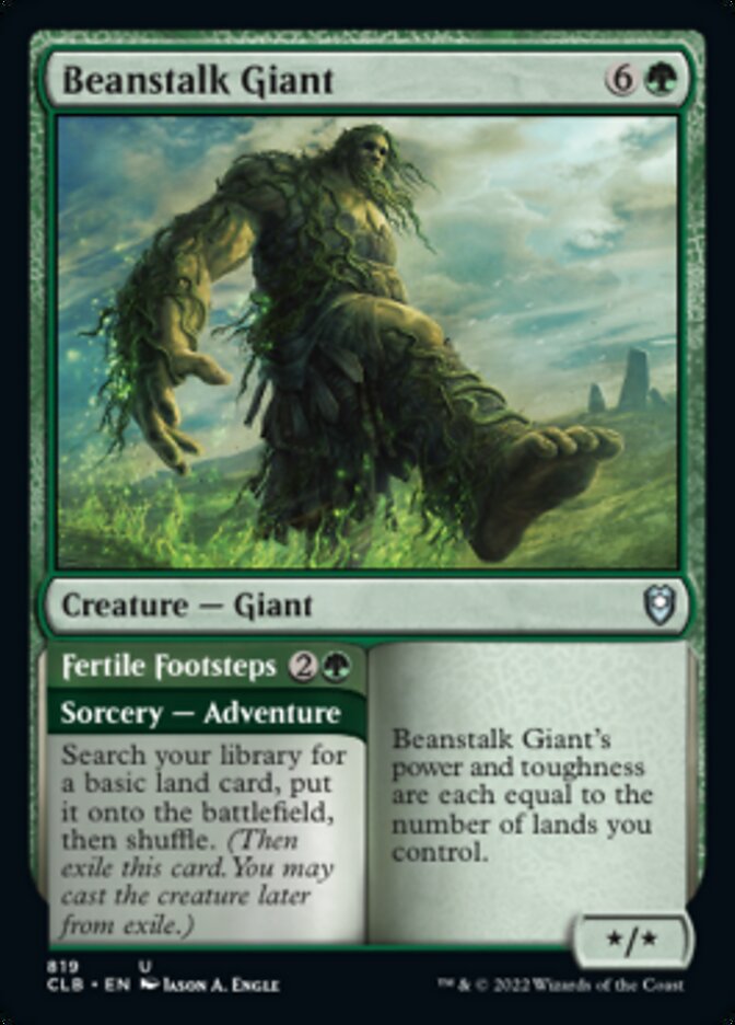 Beanstalk Giant // Fertile Footsteps [Commander Legends: Battle for Baldur's Gate] | Magic Magpie