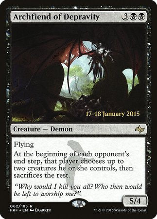 Archfiend of Depravity [Fate Reforged Promos] | Magic Magpie
