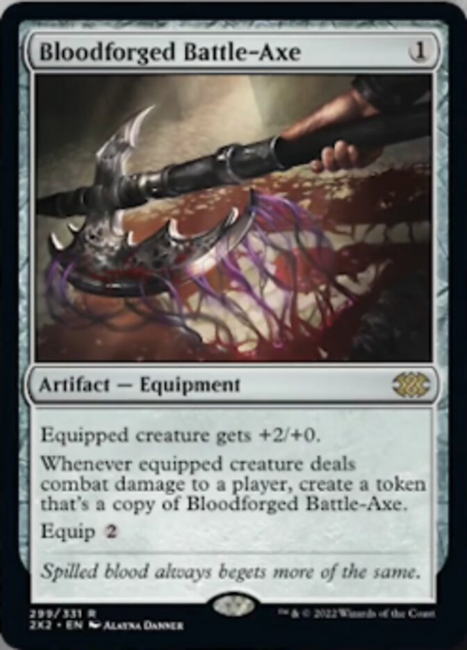 Bloodforged Battle-Axe [Double Masters 2022] | Magic Magpie