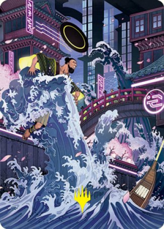 Invoke Despair Art Card (Gold-Stamped Signature) [Kamigawa: Neon Dynasty Art Series] | Magic Magpie