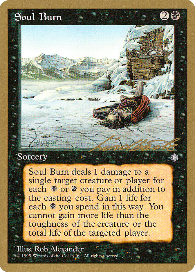 Soul Burn (Leon Lindback) [Pro Tour Collector Set] | Magic Magpie