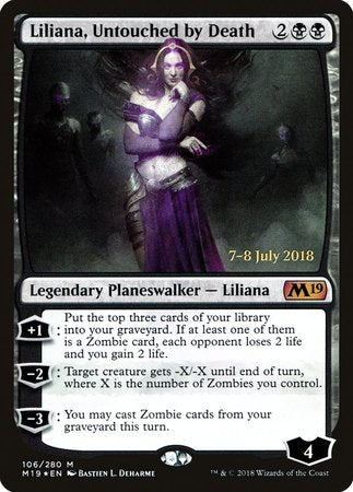 Liliana, Untouched by Death [Core Set 2019 Promos] | Magic Magpie