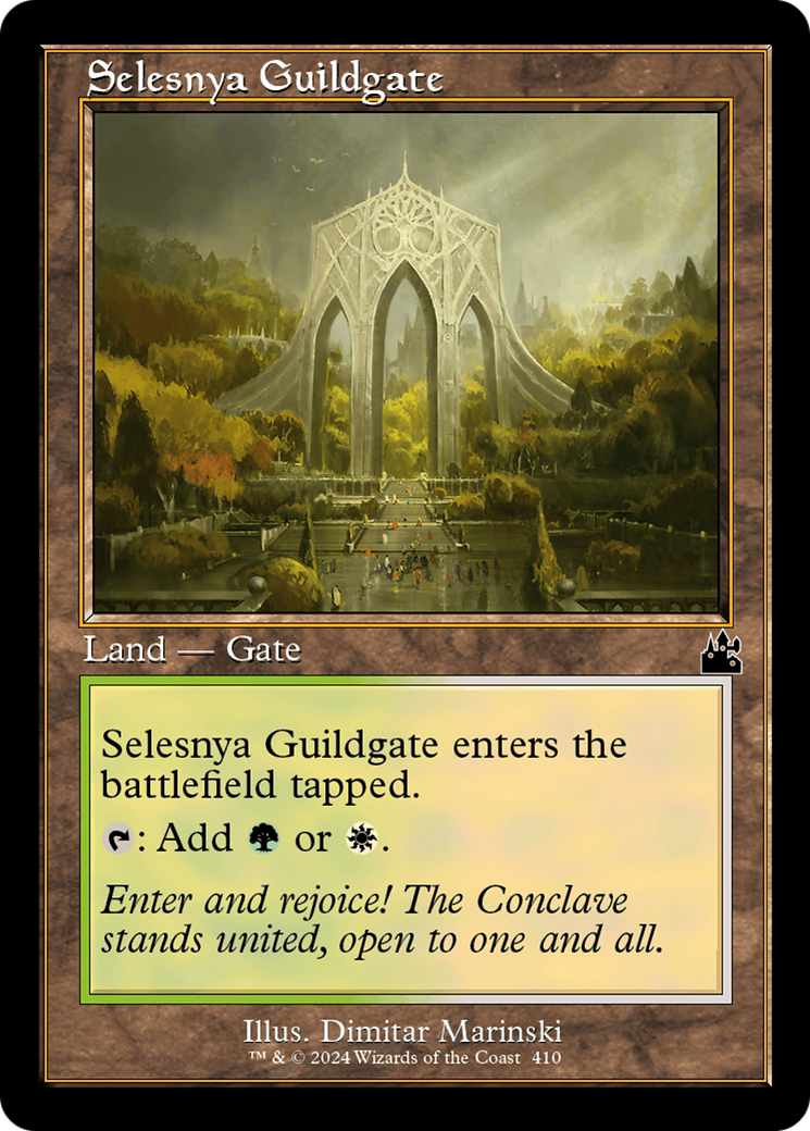 Selesnya Guildgate (Retro Frame) [Ravnica Remastered] | Magic Magpie