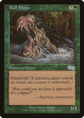 Bull Hippo [Urza's Saga] | Magic Magpie