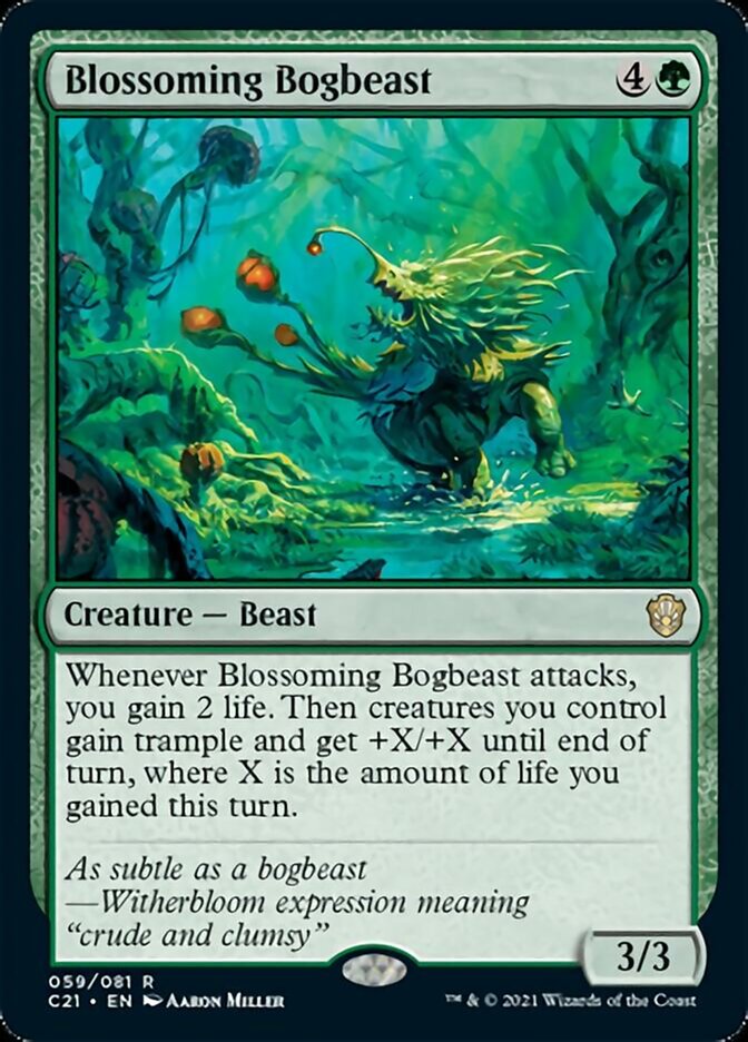 Blossoming Bogbeast [Commander 2021] | Magic Magpie
