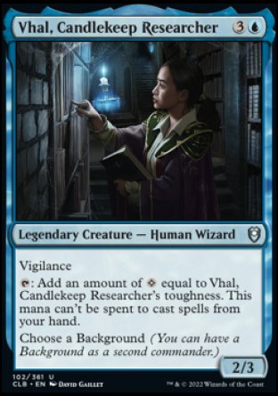 Vhal, Candlekeep Researcher [Commander Legends: Battle for Baldur's Gate] | Magic Magpie