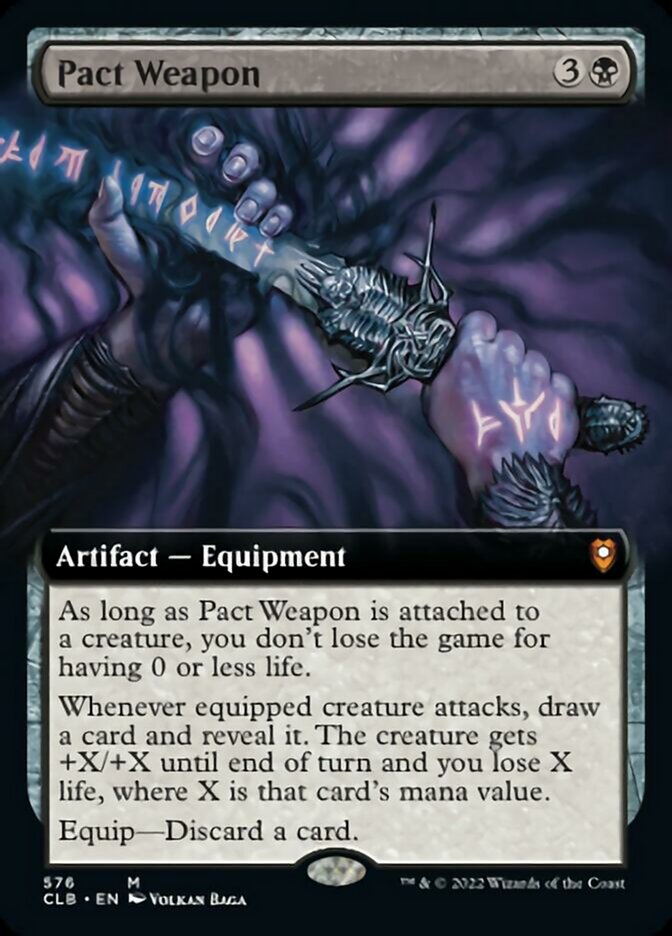 Pact Weapon (Extended Art) [Commander Legends: Battle for Baldur's Gate] | Magic Magpie