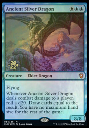 Ancient Silver Dragon [Commander Legends: Battle for Baldur's Gate Prerelease Promos] | Magic Magpie