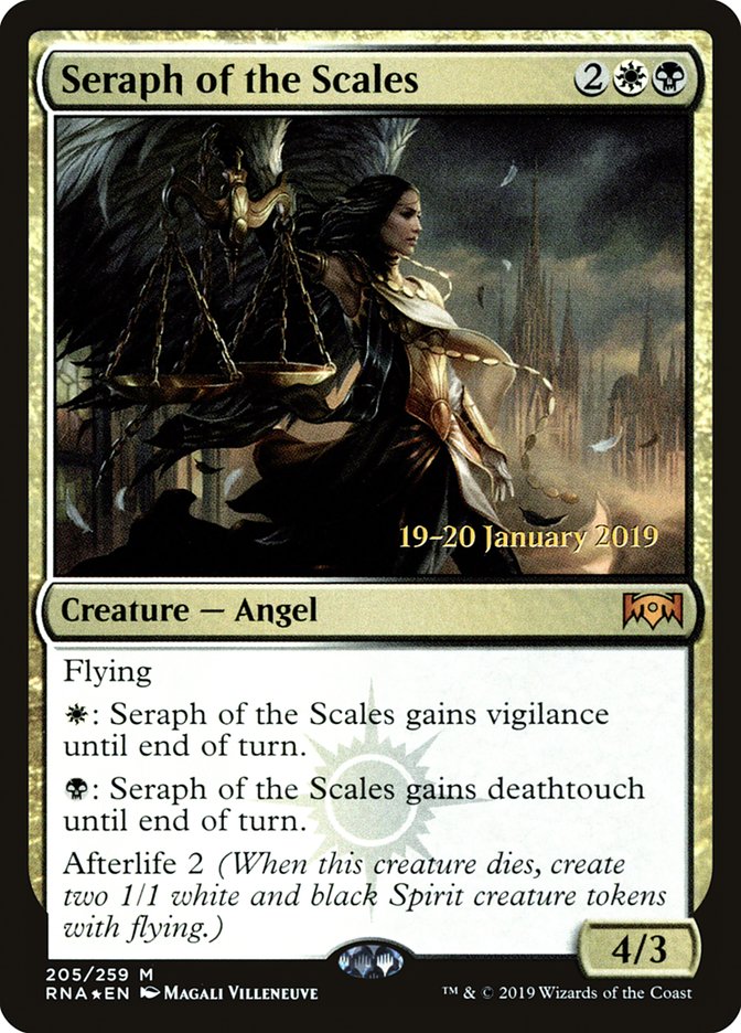 Seraph of the Scales [Ravnica Allegiance Prerelease Promos] | Magic Magpie