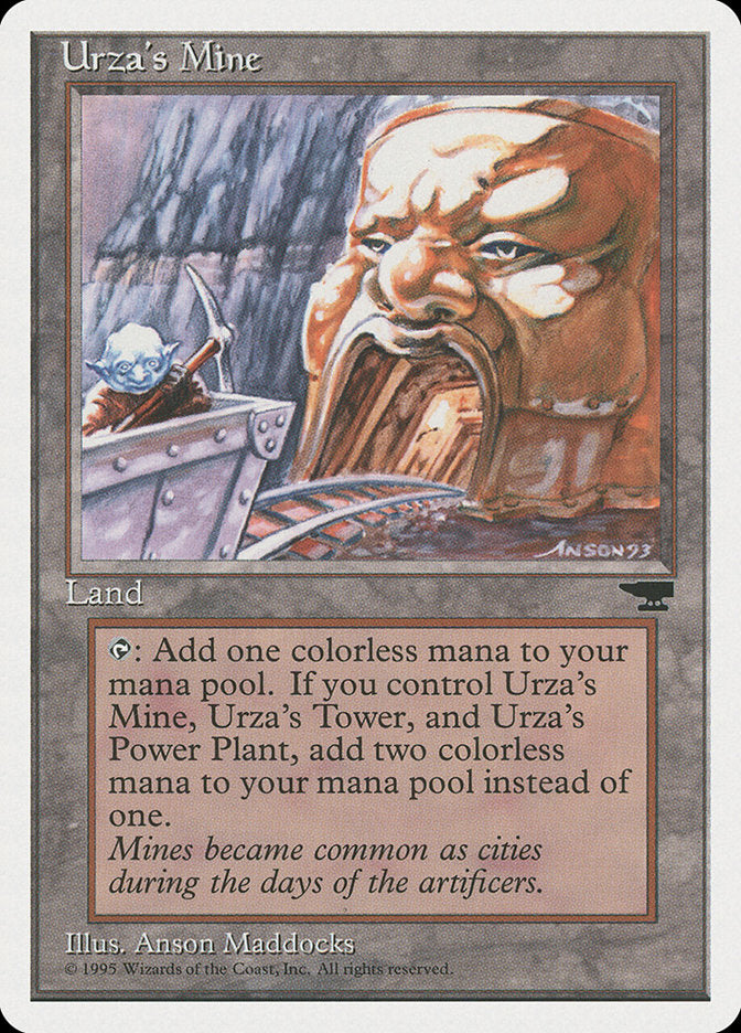 Urza's Mine (Mine Cart Entering Mouth) [Chronicles] | Magic Magpie