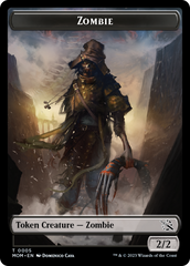 Warrior // Zombie Double-Sided Token [March of the Machine Tokens] | Magic Magpie