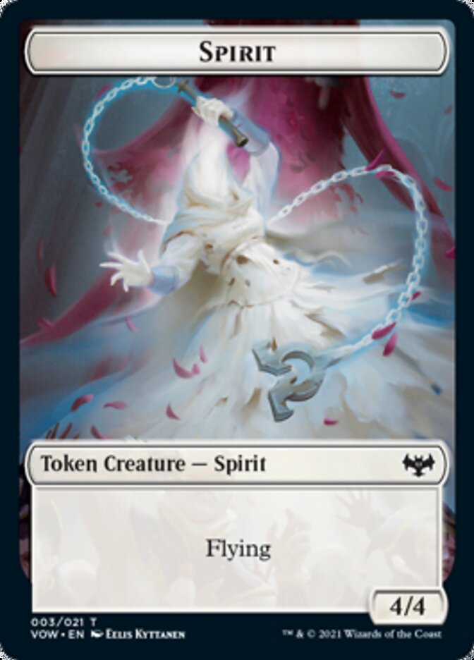 Spirit Token (003) [Innistrad: Crimson Vow Tokens] | Magic Magpie