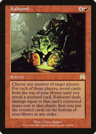 Kaboom! [Onslaught] | Magic Magpie