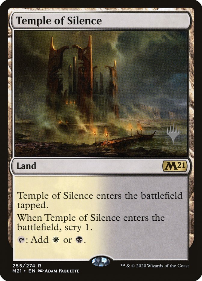 Temple of Silence (Promo Pack) [Core Set 2021 Promos] | Magic Magpie