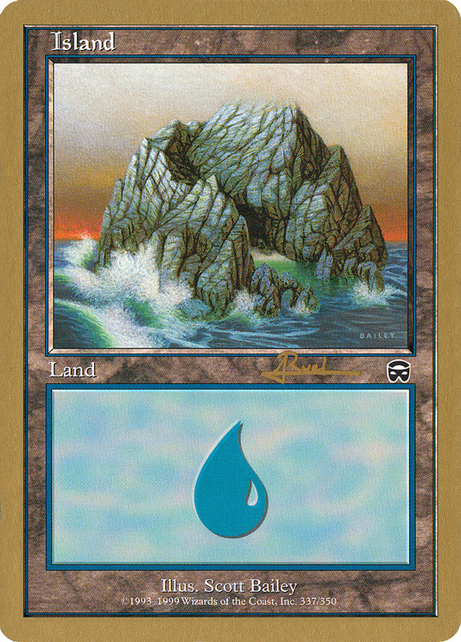 Island (ar337) (Antoine Ruel) [World Championship Decks 2001] | Magic Magpie