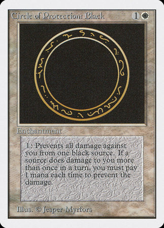 Circle of Protection: Black [Unlimited Edition] | Magic Magpie