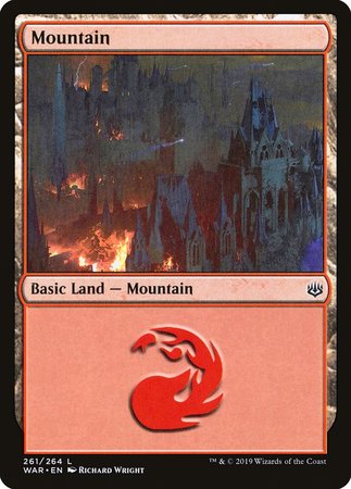 Mountain (261) [War of the Spark] | Magic Magpie