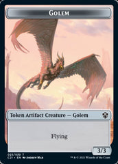 Golem (025) // Thopter Token [Commander 2021 Tokens] | Magic Magpie