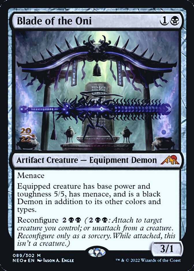 Blade of the Oni [Kamigawa: Neon Dynasty Prerelease Promos] | Magic Magpie