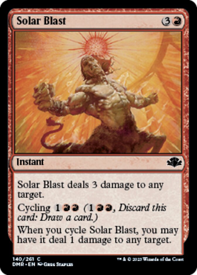 Solar Blast [Dominaria Remastered] | Magic Magpie