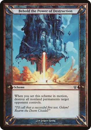 Behold the Power of Destruction (Archenemy) [Archenemy Schemes] | Magic Magpie