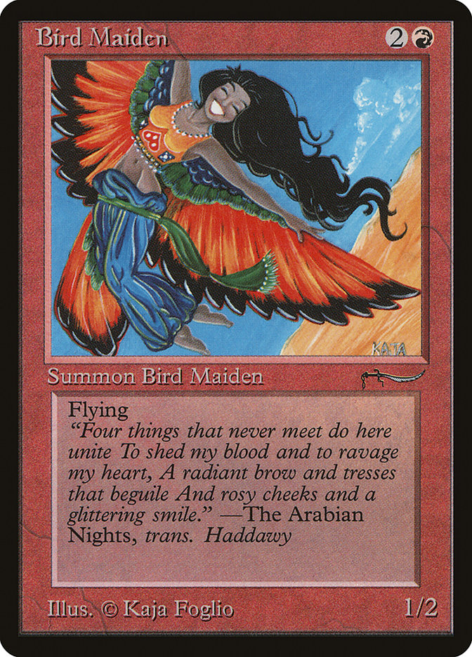 Bird Maiden (Light Mana Cost) [Arabian Nights] | Magic Magpie