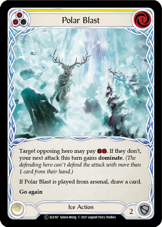 Polar Blast (Yellow) [U-ELE167] Unlimited Rainbow Foil | Magic Magpie