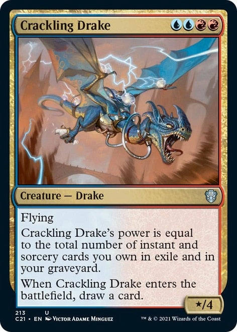 Crackling Drake [Commander 2021] | Magic Magpie