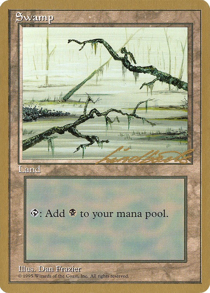 Swamp (ll371) (Leon Lindback) [Pro Tour Collector Set] | Magic Magpie