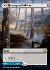 Hengegate Pathway // Mistgate Pathway (Borderless Alternate Art) [Kaldheim] | Magic Magpie