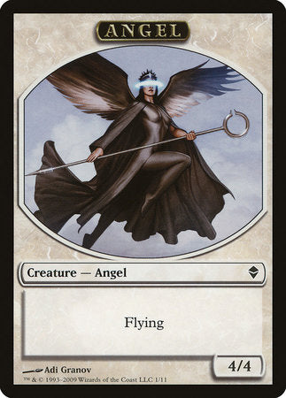 Angel Token [Zendikar Tokens] | Magic Magpie