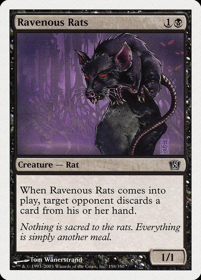 Ravenous Rats [Eighth Edition] | Magic Magpie