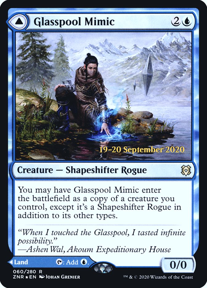 Glasspool Mimic // Glasspool Shore  [Zendikar Rising Prerelease Promos] | Magic Magpie