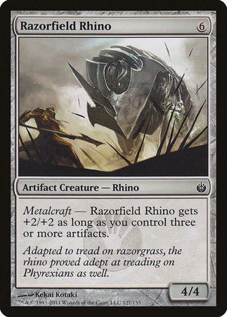 Razorfield Rhino [Mirrodin Besieged] | Magic Magpie