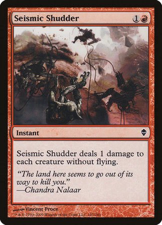 Seismic Shudder [Zendikar] | Magic Magpie