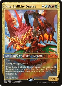 Nira, Hellkite Duelist [Unique and Miscellaneous Promos] | Magic Magpie