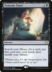 Demonic Tutor (J20) [Judge Promos] | Magic Magpie