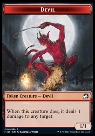 Devil Token [Innistrad: Midnight Hunt Tokens] | Magic Magpie