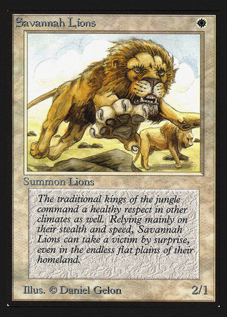 Savannah Lions (IE) [Intl. Collectors’ Edition] | Magic Magpie