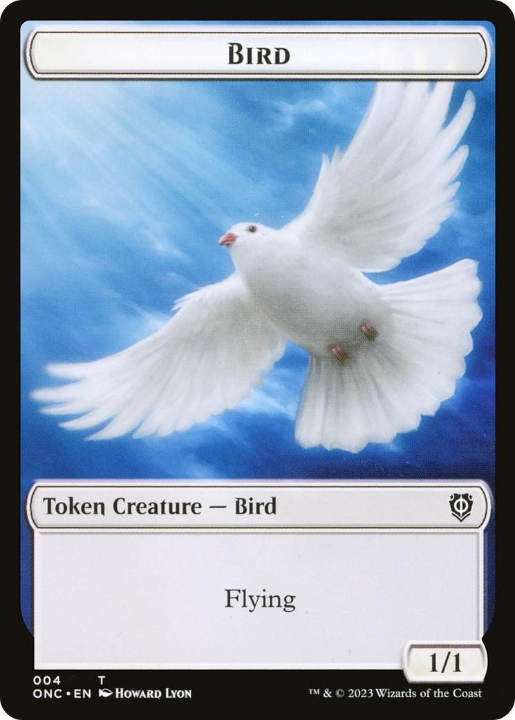 Bird // Cat Double-Sided Token [Phyrexia: All Will Be One Commander Tokens] | Magic Magpie