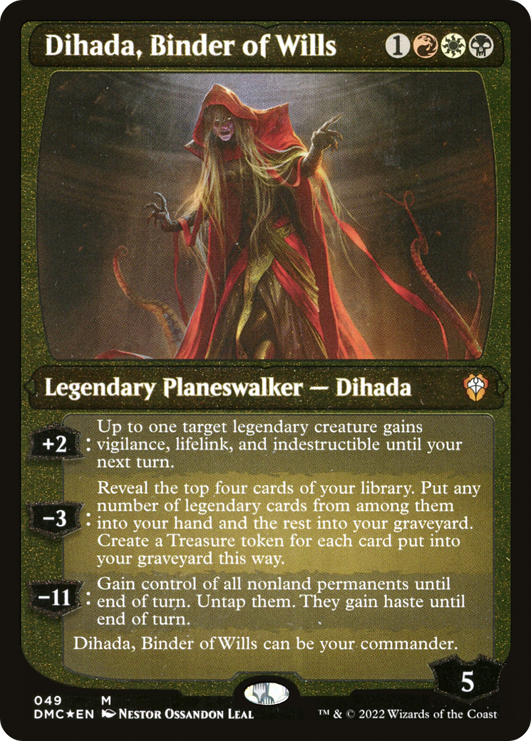 Dihada, Binder of Wills (Showcase Display Commander) [Dominaria United Commander] | Magic Magpie