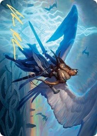 Righteous Valkyrie Art Card (Gold-Stamped Signature) [Kaldheim: Art Series] | Magic Magpie