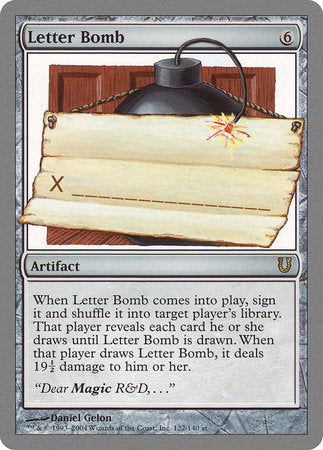 Letter Bomb [Unhinged] | Magic Magpie