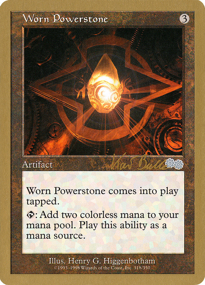 Worn Powerstone (Kai Budde) [World Championship Decks 1999] | Magic Magpie