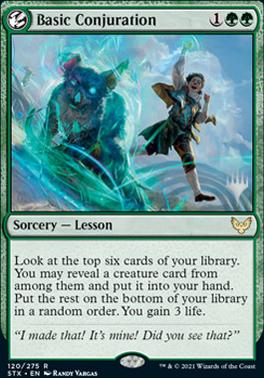 Basic Conjuration (Promo Pack) [Strixhaven: School of Mages Promos] | Magic Magpie