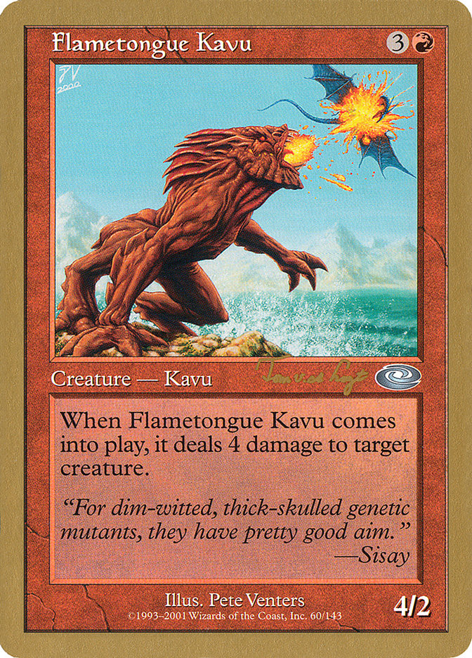 Flametongue Kavu (Tom van de Logt) [World Championship Decks 2001] | Magic Magpie